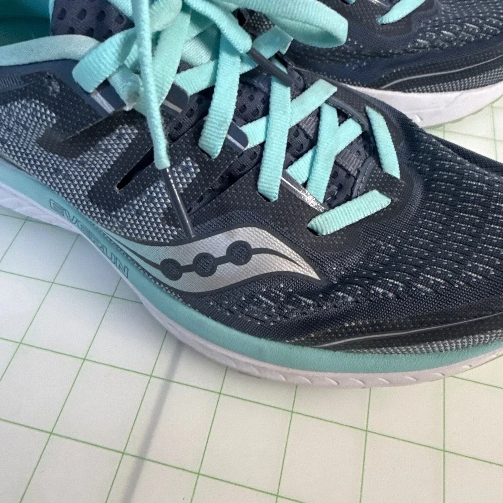 Saucony Women's Guide ISO 2 S10465-1 Aqua Blue Slate Running Shoes Sz 7W